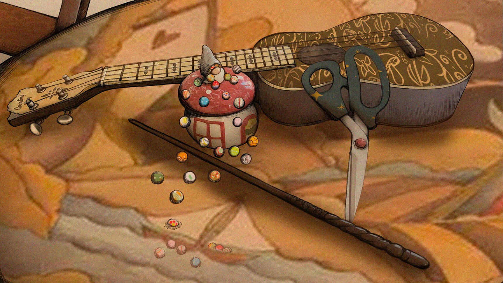 Whimsical still-life